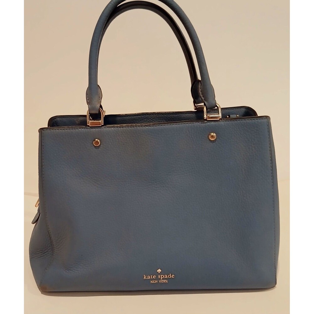 kate spade New York Blue Leather Structured Satchel
